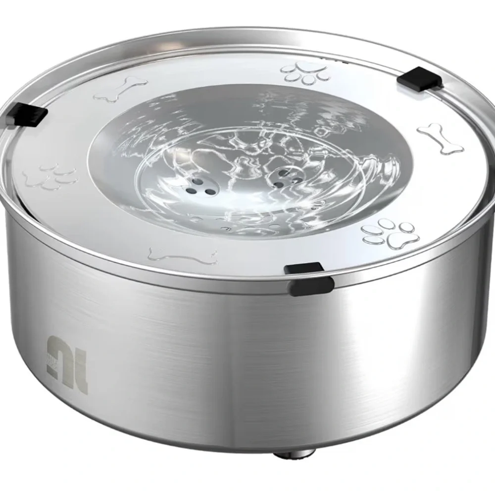 Stainless-Steel No Spill and No Splash Dog Water Bowl
